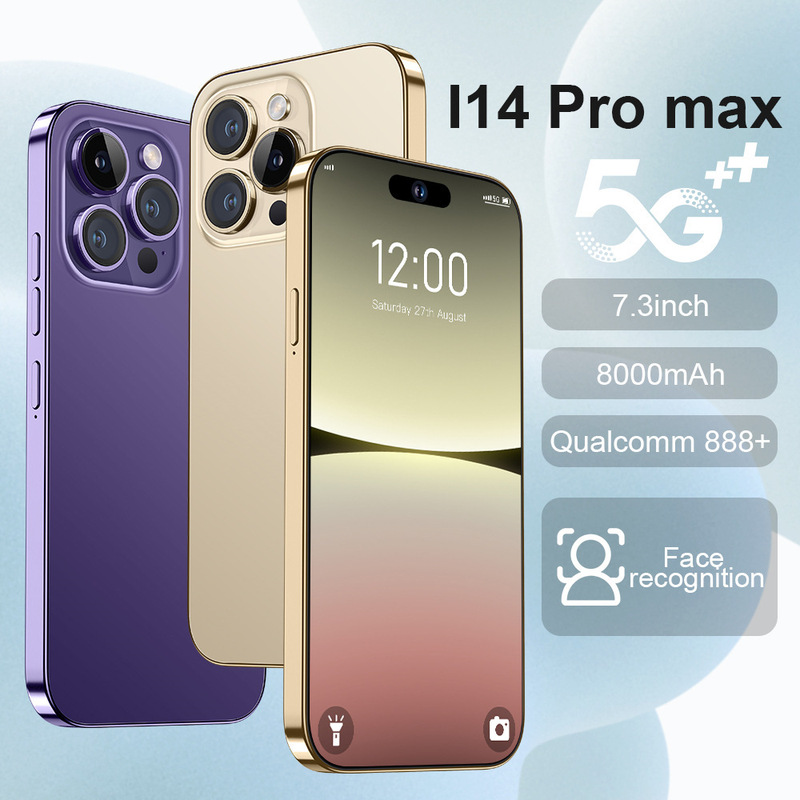 Cross-Border Mobile Phone I14Promax True 4g All-In-One Device 7.3 Large Screen (16+1Tb) Android Smart Wholesale Dual Sim Cross-Border Mobile Phone I14Promax True 4g All-In-One Device 7.3 Large Screen (16+1Tb) Android Smart Wholesale Dual Sim