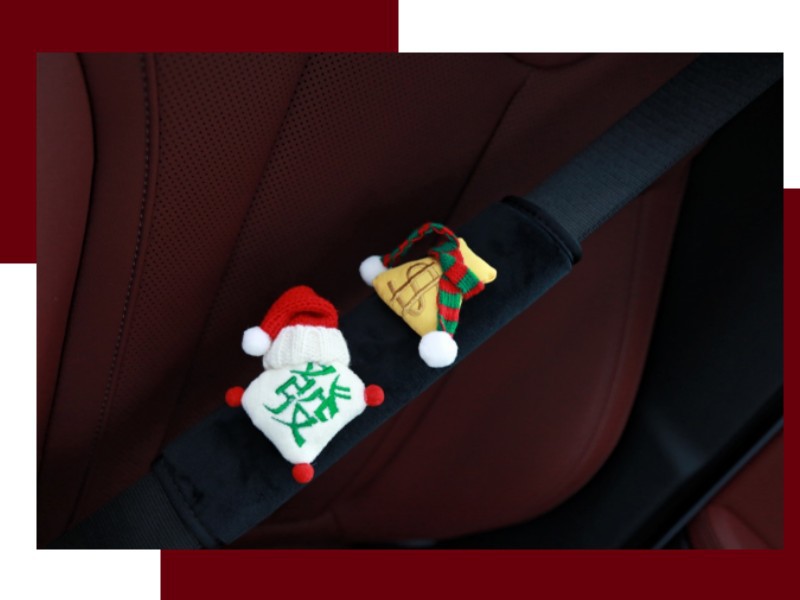 Original Handmade High-End Mahjong Fortune Safety Belt Shoulder Pads for Children, Anti-Strangle and Anti-Wear Decoration, New Car Gift