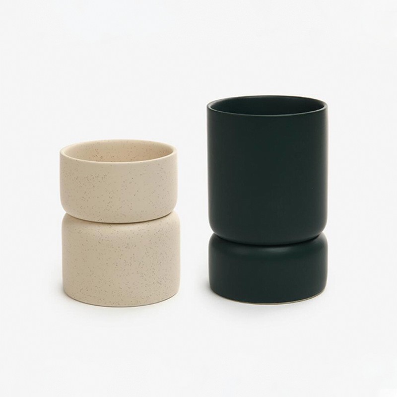 흰색과 녹색 젓가락 세트 10*13 및 10*10cm