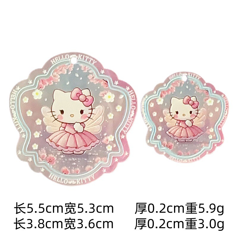 新款吊孔双面印花片片吊坠diy手工饰品手机钥匙包链挂件饰品材料|undefined