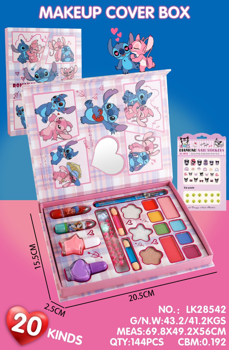 Ventas transfronterizas calientes para niños en casa unicornio 3 - en - 1 juegos de joyería para niñas DIY juegos de maquillaje