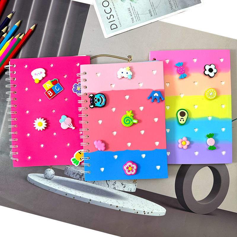 Cuaderno de silicona DIY Cuaderno de mano Cuaderno de alta creatividad Cuaderno de tendencia Cuaderno lindo simple Cuaderno de amor