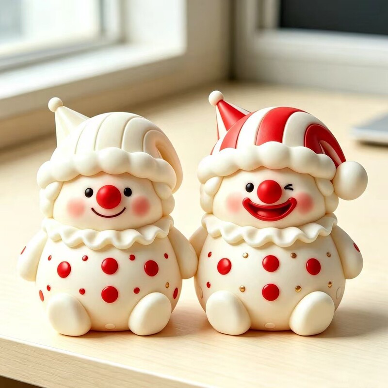 NEEDOH clown stress-relief toy, realistic snowman Christmas slow-rebound squeeze toy