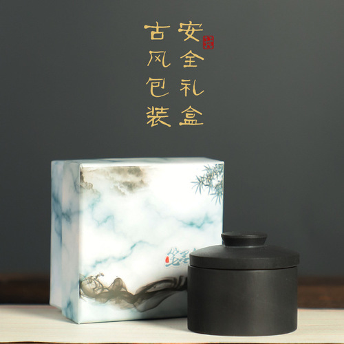 Xiaokai inkstone portable natural stone inkstone with cover for sutra copying and calligraphy boxed Xiaokai inkstone