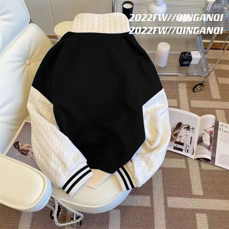 Abbigliamento da donna vestito da donna nuovo maglione largo di grandi dimensioni piccolo vestito sportivo in due pezzi_voghion.com