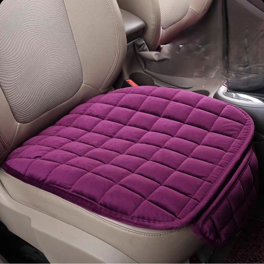 Car Seat Cushion: Universal Seat cushion, seat cover - purple-square-cushion-universal