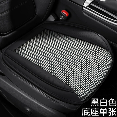 Universal seat cover: Comfortable Soft Universal Car Seat Cover - black-and-white-single-seat-general