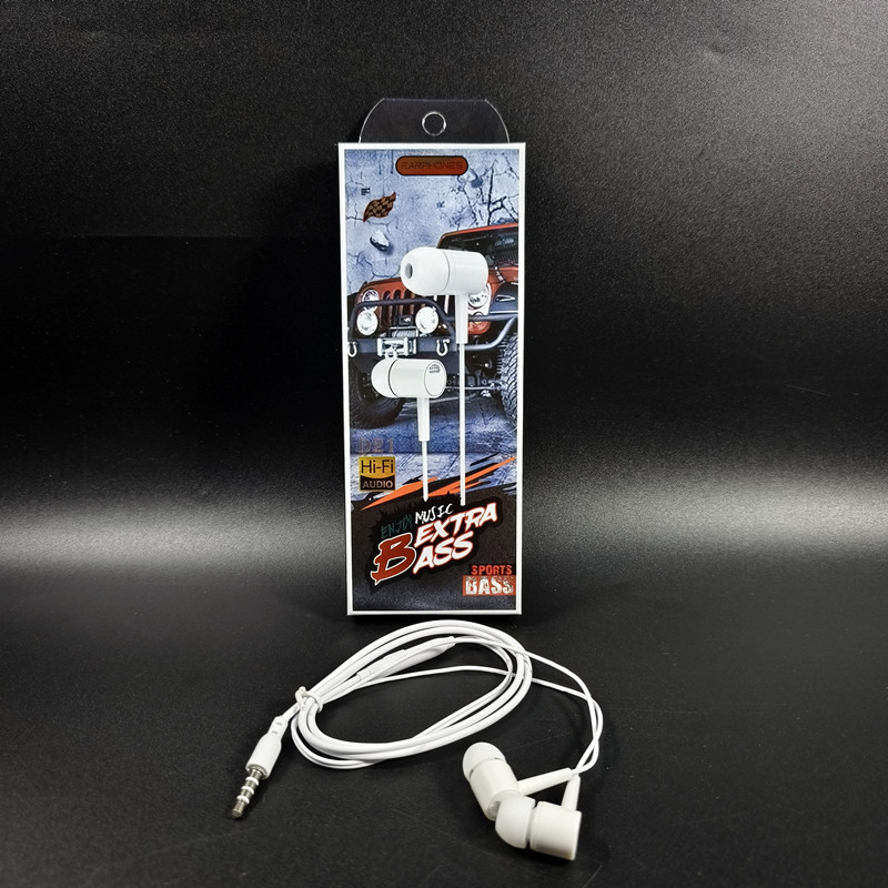 Comercio exterior transfronterizo L29/D21/U19 auriculares estéreo con cable con micrófono fábrica directa de pelo en stock suministro