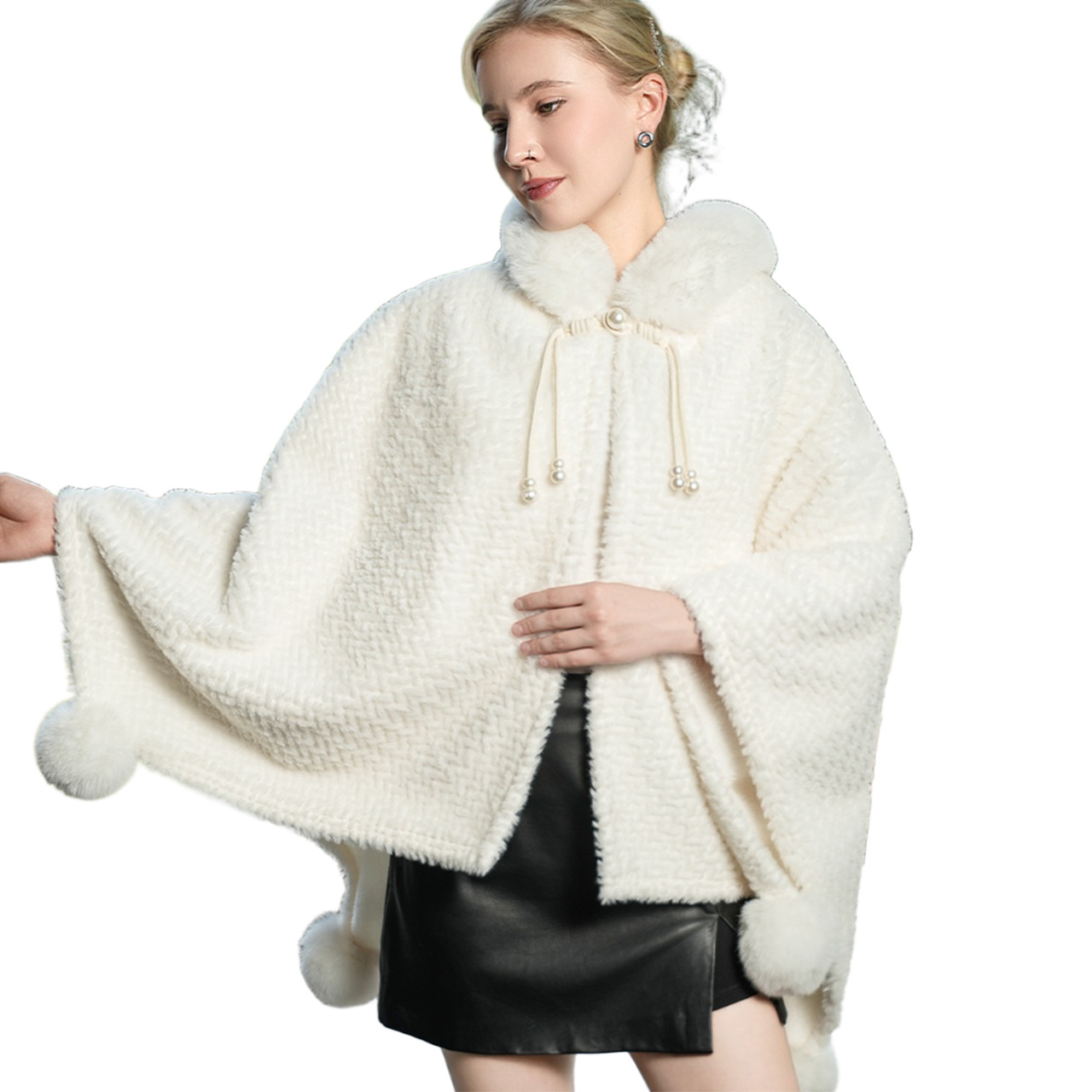 Warm Outerwear New Girl Versatile Cape And Shawl