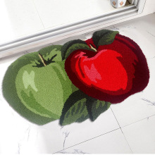 新款网红田园风创意苹果刺绣地毯北欧可爱地毯楼梯入门地垫批发