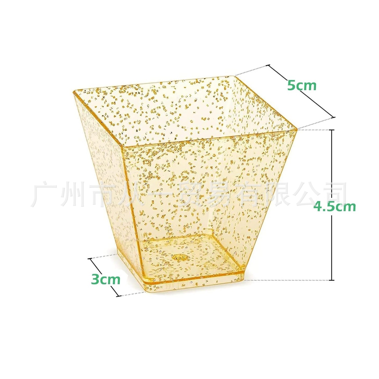 Vaso Desechable con Tapa para Pudín y Postres de Plástico PS Transparente
