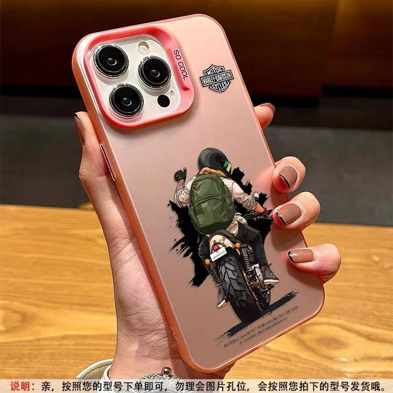 Nuevo chico motociclista para iPhone 16 funda para teléfono móvil Apple 15promax/14 /13pro12 Europa y América 11