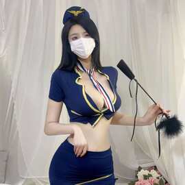 新款情趣内衣女性感情趣制服空姐装备分体聚拢型诱惑套装一件代发
