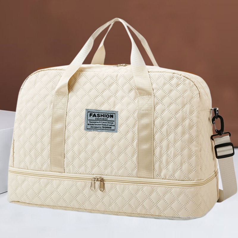 Bolsa de viaje impermeable de gran capacidad para viajes de negocios, bolsa de almacenamiento con barra de tracción, bolsa de equipaje de mano, bolsa de mudanza