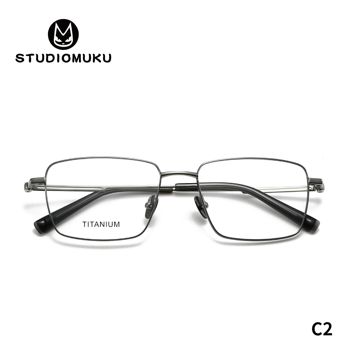 STUDIOMUKU gafas frescas de madera abierta cuelga aire marco de gafas de mujer marco de gafas de negocios cómodo cuadrado para hombres