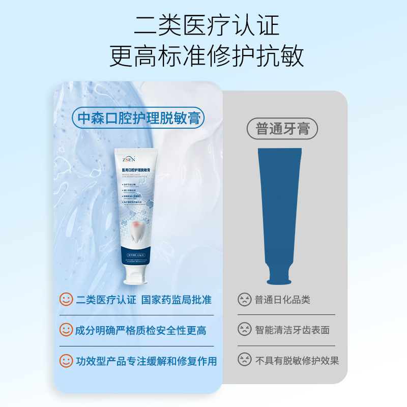 【中森医疗】牙膏医用口腔护理脱敏膏固齿抗过敏牙科专用旗舰正品|undefined