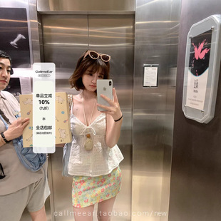 CallmeEar//���Ϸ�ׯ�@��С�����黨��ȹ����a�ְ���ȹ/��������
