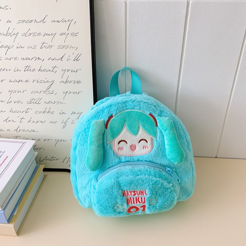 Hermosa mochila de peluche para niñas invierno nuevo tipo de caricatura mochila de jardín de infantes para niños pequeña mochila de bebé ligera