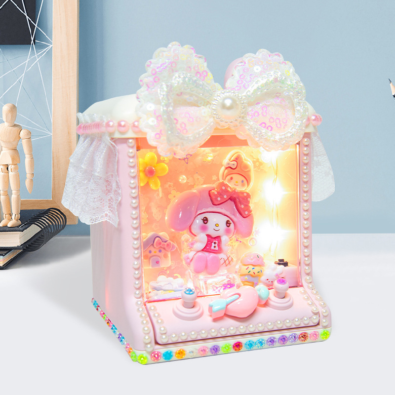 女の子 DIY 手作りクリーム接着剤材料パッケージギフトボックスセットクリエイティブ手作りショップ教育屋台おもちゃ卸売|undefined