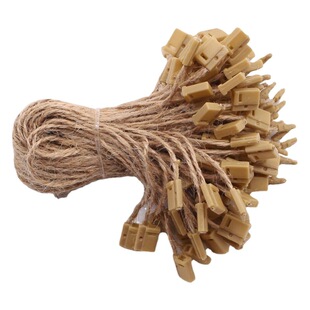 Spot wholesale new hemp rope hanging grain hand wear rope plastic hanging grain clothing tag hanging rope accessories manufacturers direct supply