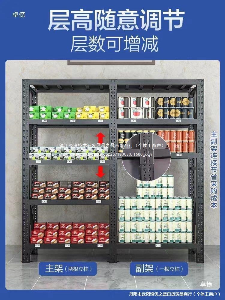 车库置物柜摆放落地式货架超市仓库陈列架子储物架重型组合组装