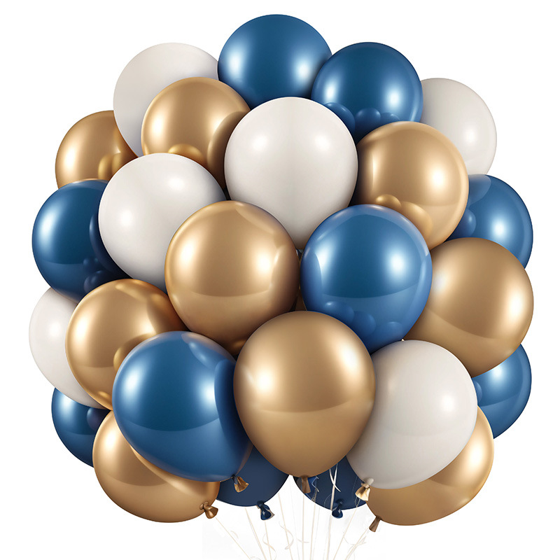 50Pcs set de globos transfronterizos al por mayor matte decoración de cumpleaños escena de decoración de la fiesta artículos de vestuario de alta calidad