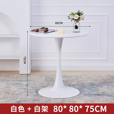 직경 80 라운드 화이트 페인트 마감