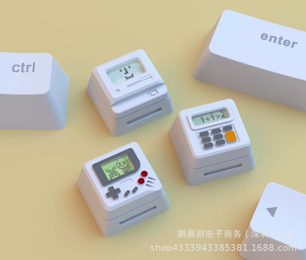 Retro K04 personalidad clásico retro keycap transparente tres en uno teclado mecánico rentable keycap