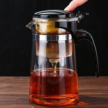 耐高温飘逸杯泡茶壶家用茶具一键过滤泡茶杯茶水分离玻璃茶壶套