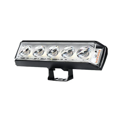 Motorcycle headlights, headlights, Three-Sided Spotlight with High Brightness - yellowwhiteredblue-5-beads-long