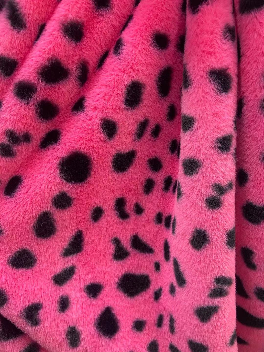 10mm pequeño conejo patrón de tigre colorido leopardo patrón idea amor impreso franela ropa zapatos y sombreros bufanda PET felpa paño