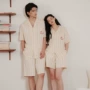 夏季防螨短袖男女家居服