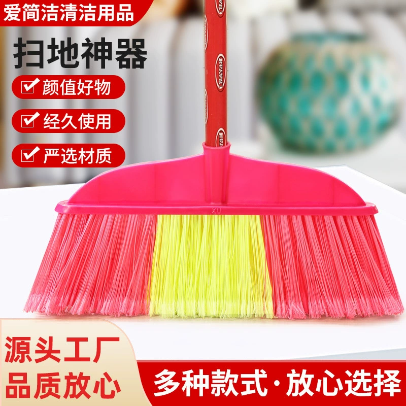 Двойной кролик с шелком из твердой шерсти пластиковая деревянная метла одна бытовая санитария наружная метла голова оптовая школьная фабрика