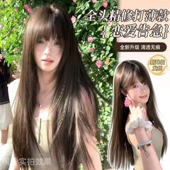 恋の急な夢の源のかつらの女性の進級の輸入の糸の全精修の中で鬢の角の長いまっすぐな髪のLolitaの全体のカバー