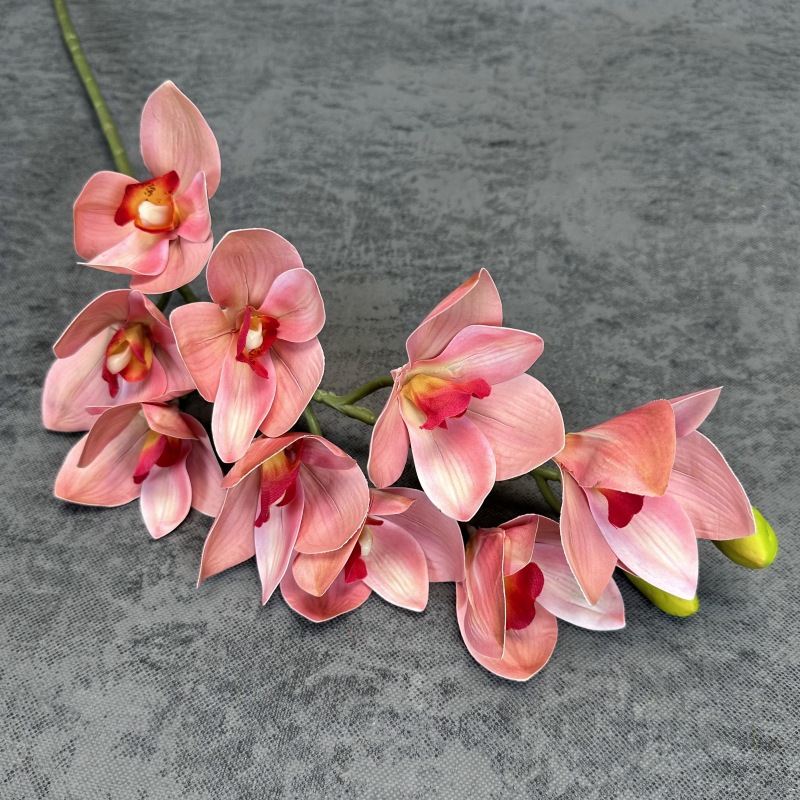 10 platillos Sensación artificial flor 3D impresión película Magnolia Home Dress Up flor arreglo props flor falsa al por mayor
