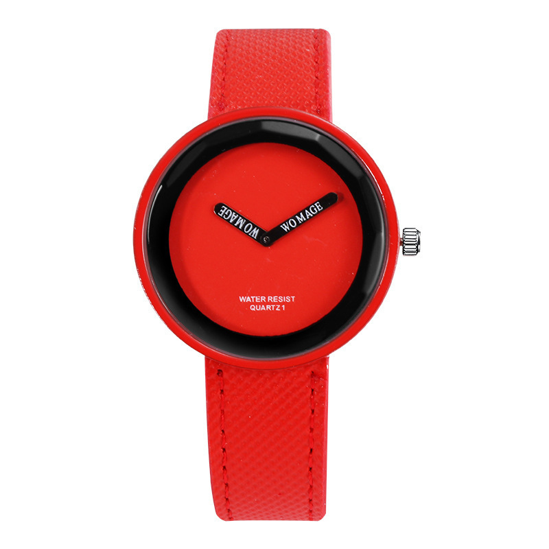 40g Weight Casual Solid Color Buckle Quartz Women's Watches