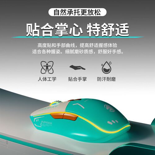 Forerunner G308 wireless mouse Bluetooth three-mode e-sports mecha game machine office silent and rechargeable