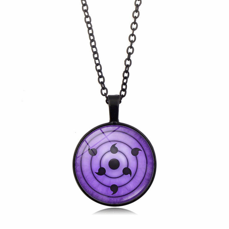 Naruto pinwheel pendant necklace men's and women's Joker animation peripheral retro sweater chain European and American jewelry wholesale