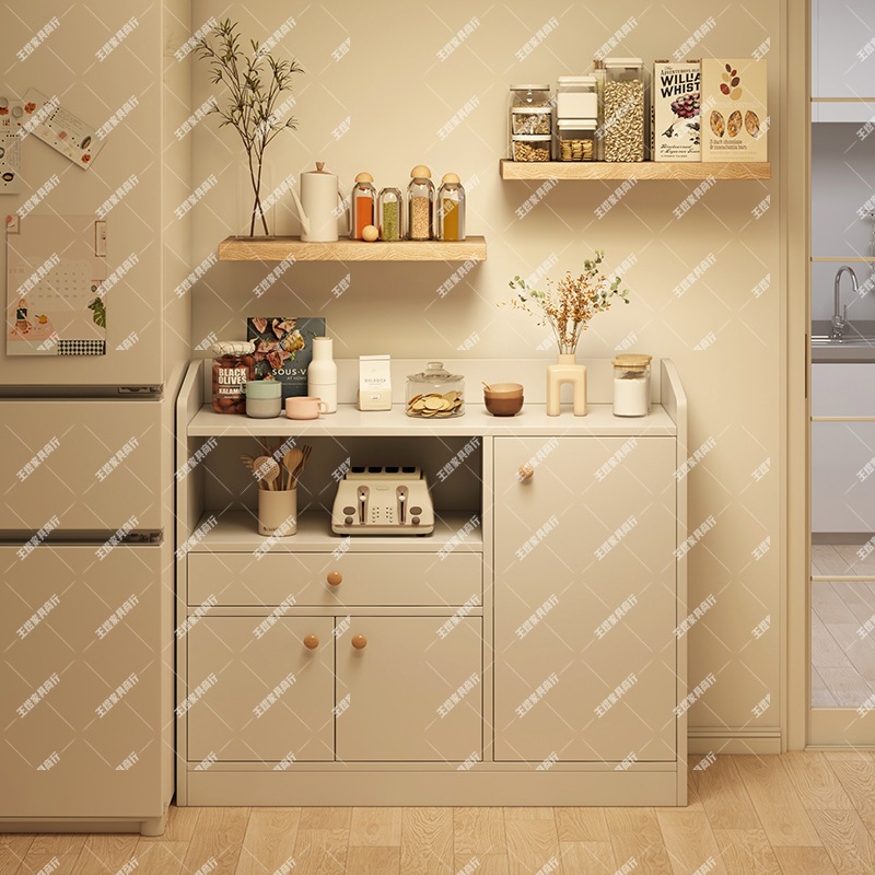 Sideboard Integrated Wall-Mounted Household Tea Cabinet Large-Capacity Kitchen Storage Cabinet Cabinet Living Room Storage Cabinet Storage Cabinet