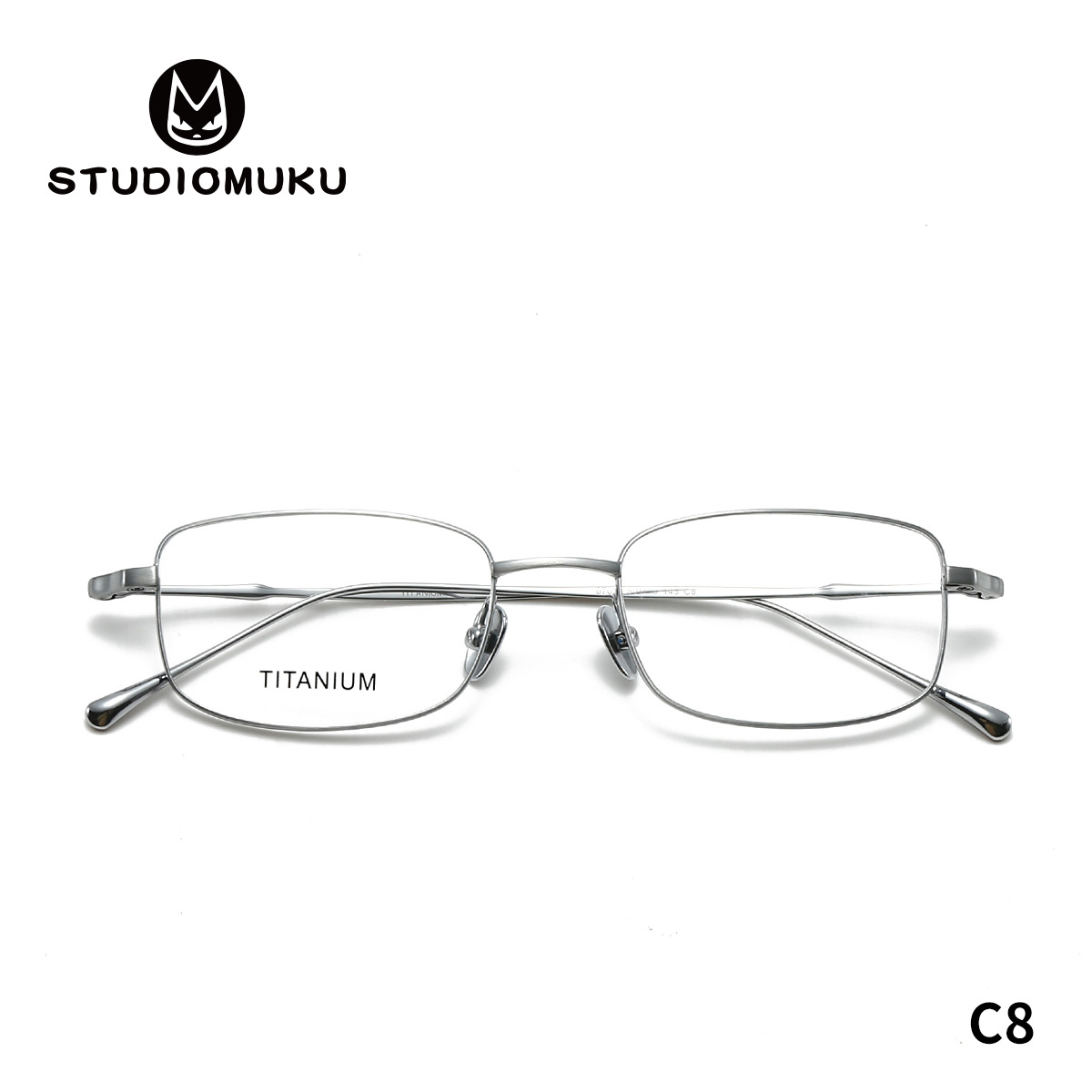 STUDIOMUKU gafas de madera cool diseño único marco retro marco de gafas de negocios cómodo marco de gafas cuadradas
