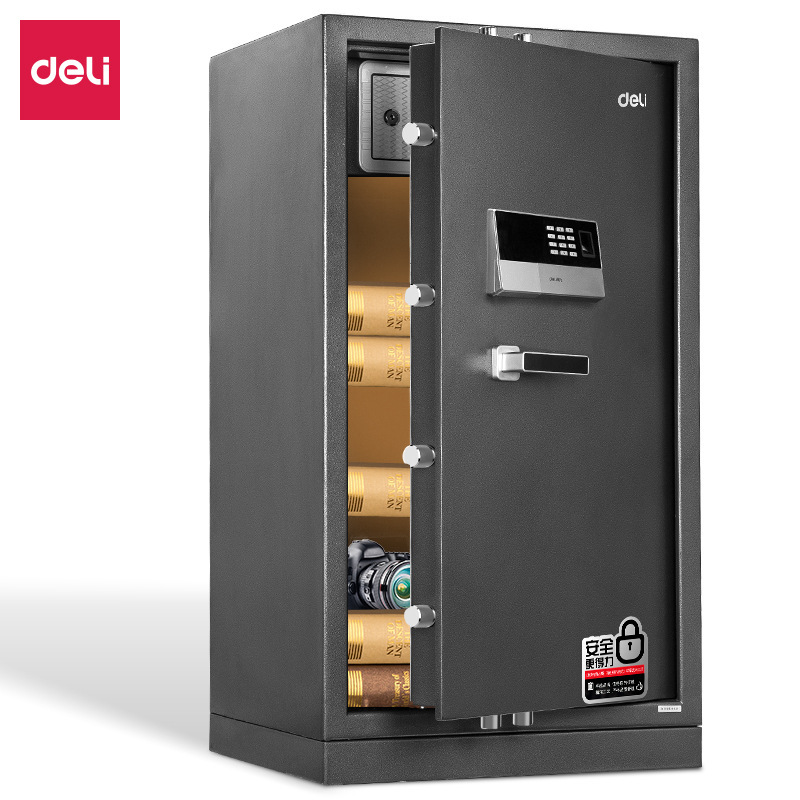 Deli 4075 Safe Deposit Box Office Smart Fingerprint Safe Electronic Password Key All Steel Safe 100cm