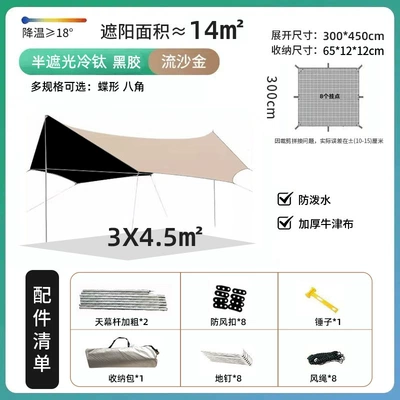 Protection Canopy – Avtomobil yan çətirləri - vinyl-345m-octagonal-thick-oxford-cloth-20-thick-rod-can-accommodate-5-7-people-specifications