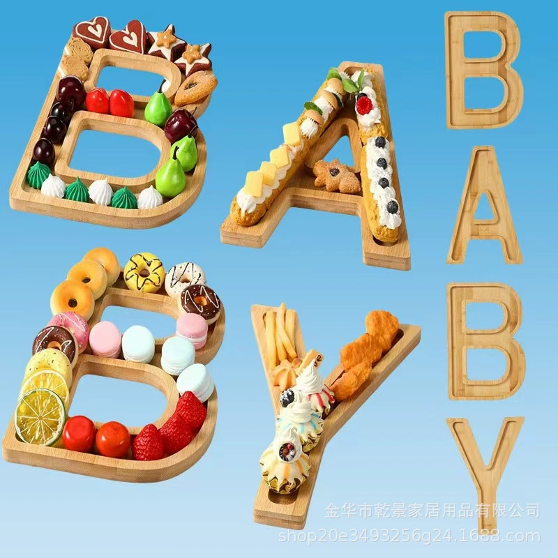 Творческий деревянный бамбуковый английский буквенные подносы