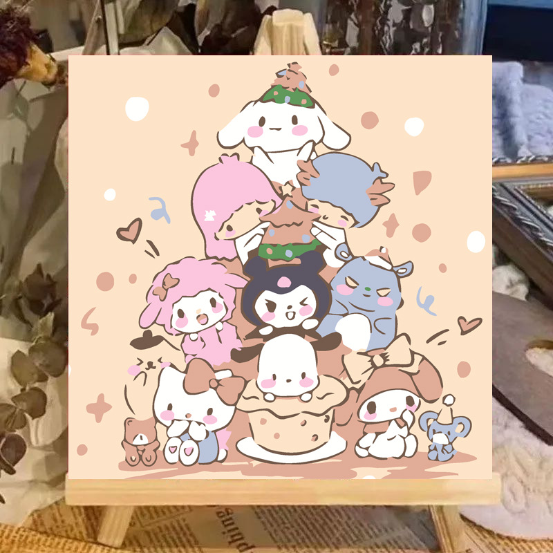 R024 / 20*20cm paint+brush+backing board