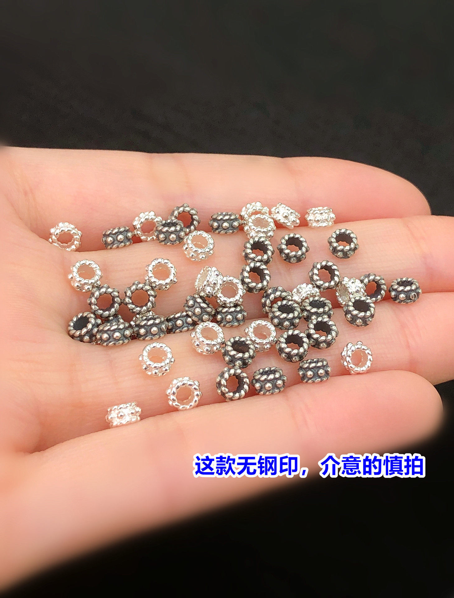 S925 Sterling Silver Finely Crafted Small Flower Spacer Beads Mini Spacer Pieces Crystal Jewelry Making Bracelet Necklace Handmade DIY Accessories