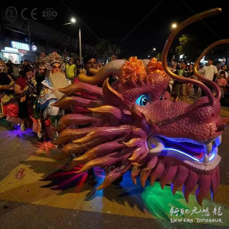 China Dragon Train tripulado tren de atracciones parque de atracciones tren de atracciones eléctricas sin rieles