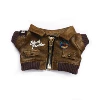 Brown leather jacket