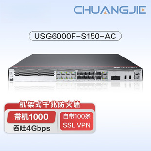 Usg6000F-S150-Ac Enterprise-Level Firewall 10Ge Network Security Behavior Management Hardware Device