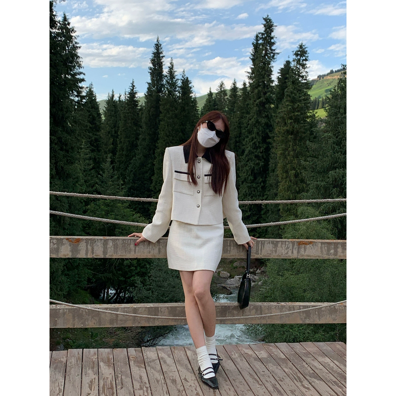 [Без возврата денег, без изменений] Юбка в Корейском стиле, Высококачественная юбка, новая юбка A-Line с высокой талией для женщин на осень 2022 года