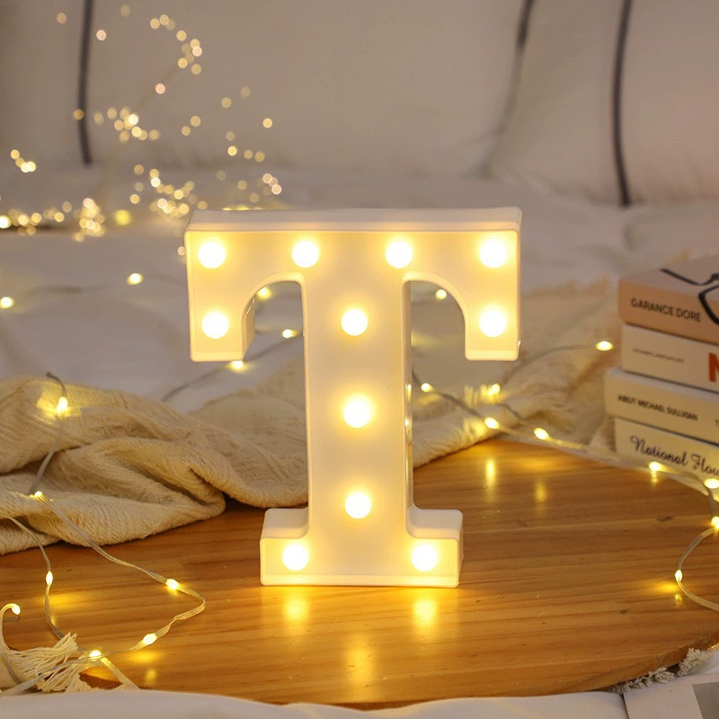 Лампочка-надпись LED, вывеска романтическая лампа, размеры 16–22.5 см, тёплый белый свет